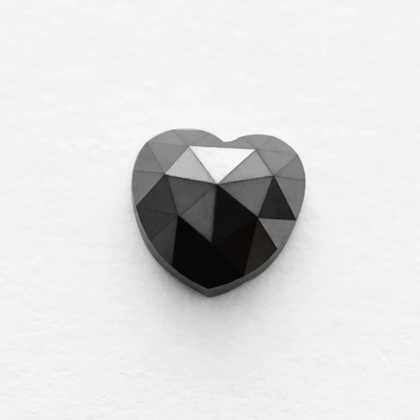 1.80 Ct Heart Brilliant Cut Salt and Pepper Diamond