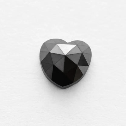 1.80 Ct Heart Brilliant Cut Salt and Pepper Diamond