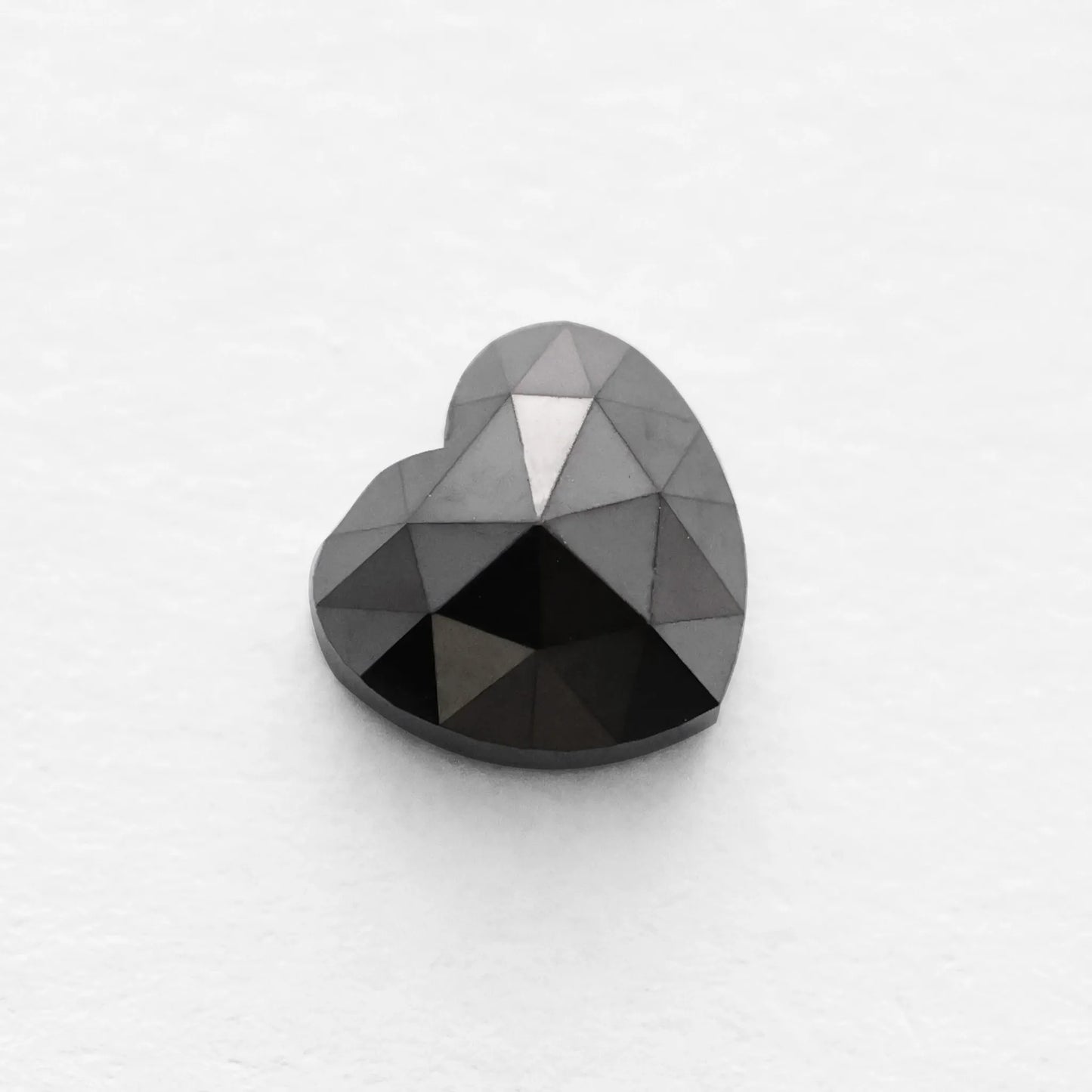 1.80 Ct Heart Brilliant Cut Salt and Pepper Diamond
