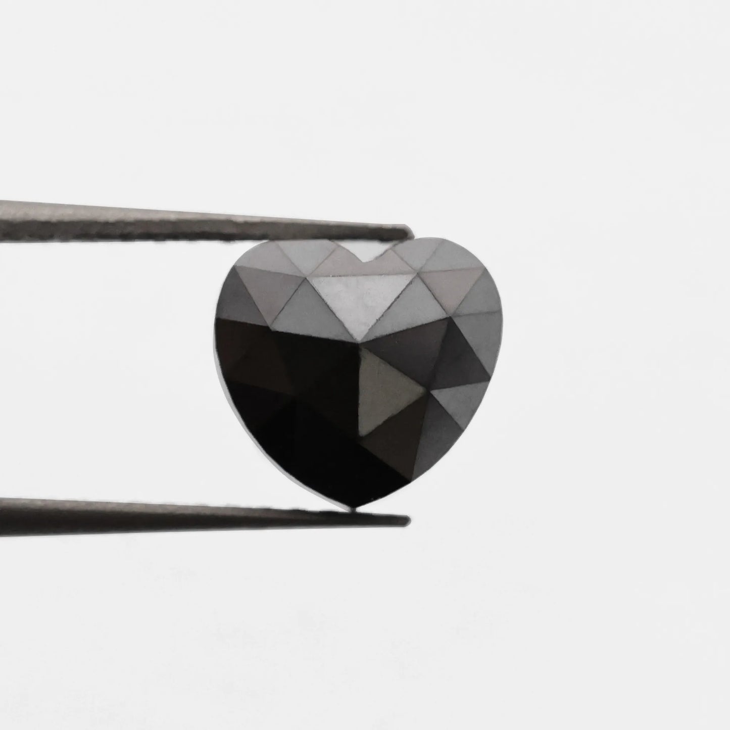 1.80 Ct Heart Brilliant Cut Salt and Pepper Diamond