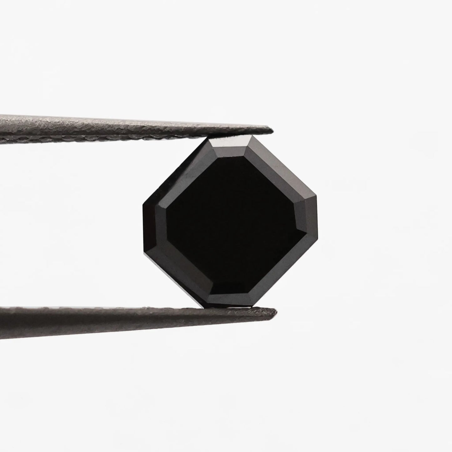0.98 Ct Asscher Brilliant Cut Salt and Pepper Diamond