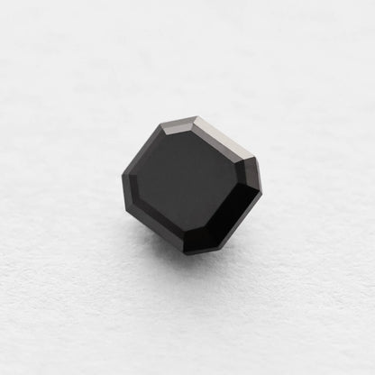 0.98 Ct Asscher Brilliant Cut Salt and Pepper Diamond