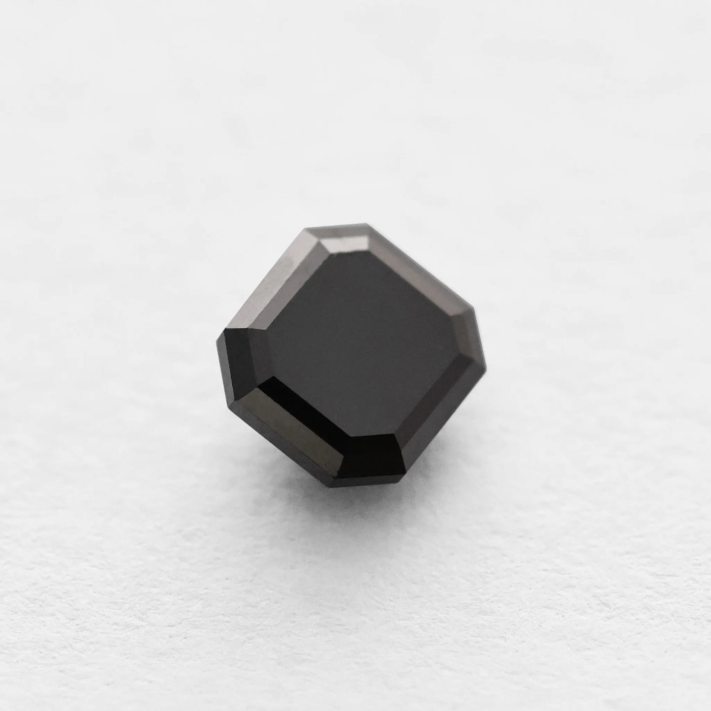 0.98 Ct Asscher Brilliant Cut Salt and Pepper Diamond