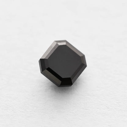 0.98 Ct Asscher Brilliant Cut Salt and Pepper Diamond