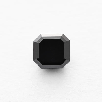 0.76 Ct Asscher Brilliant Cut Salt and Pepper Diamond
