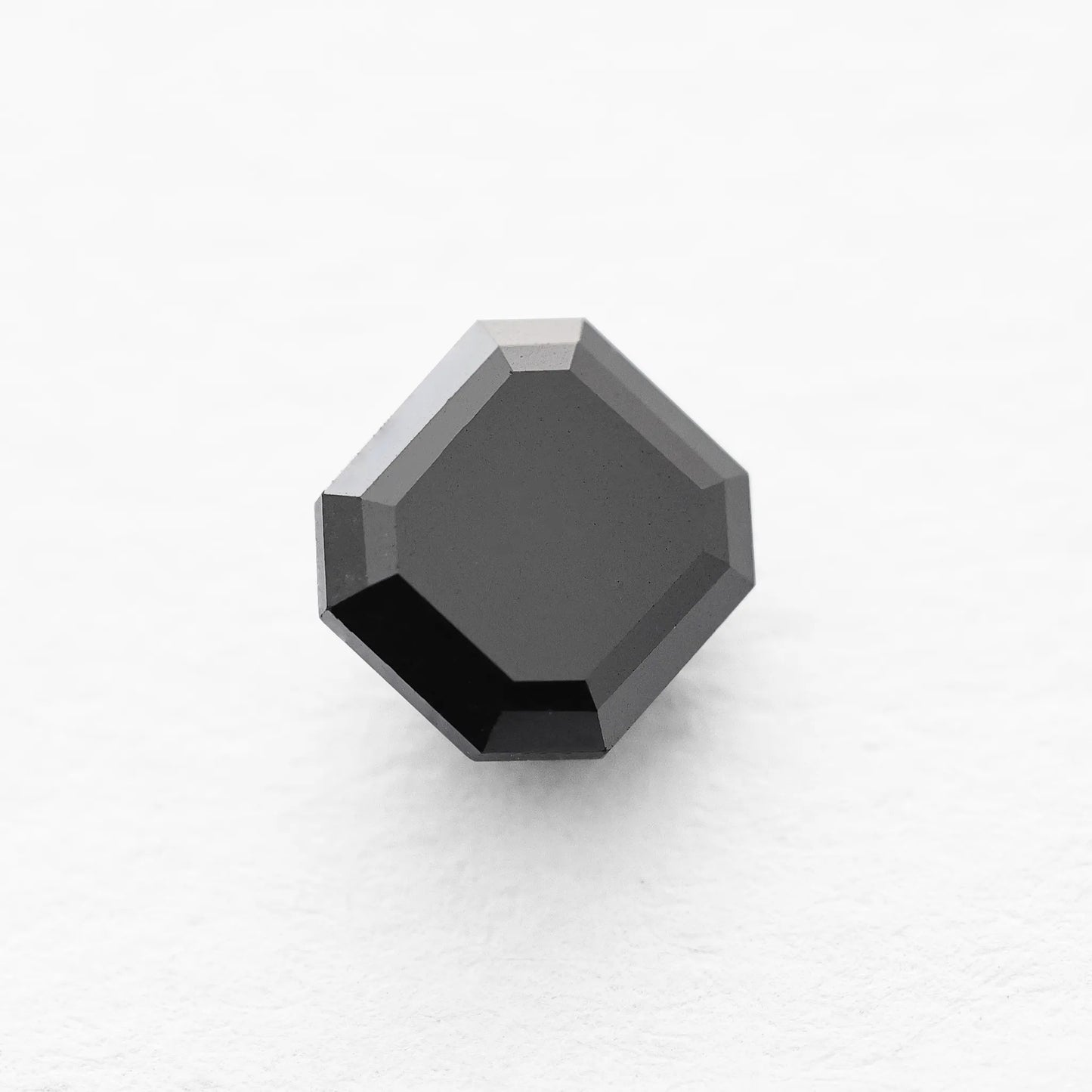 0.76 Ct Asscher Brilliant Cut Salt and Pepper Diamond
