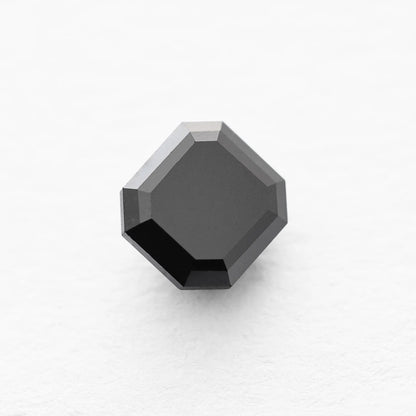 0.76 Ct Asscher Brilliant Cut Salt and Pepper Diamond