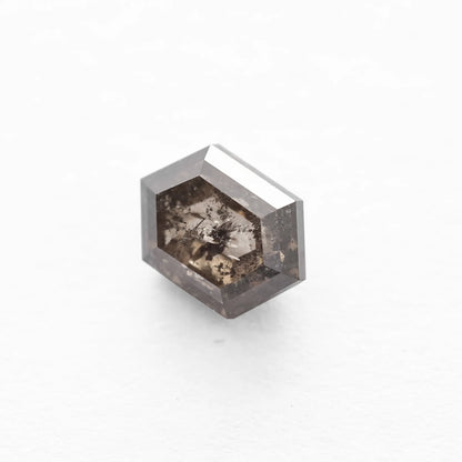 1.26 Ct Hexagon Brilliant Cut Salt and Pepper Diamond
