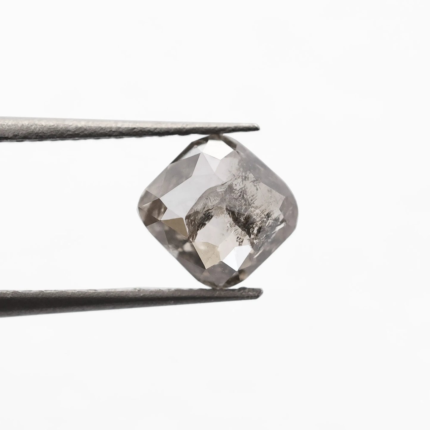 0.60 Ct Cushion Brilliant Cut Salt and Pepper Diamond