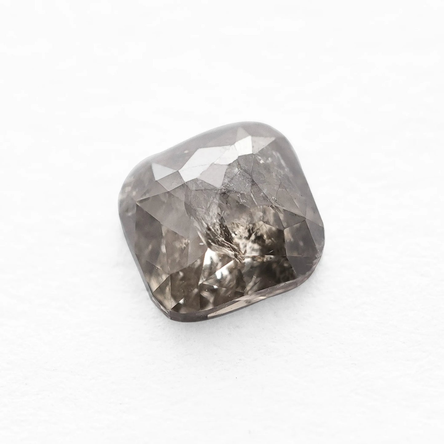 0.60 Ct Cushion Brilliant Cut Salt and Pepper Diamond