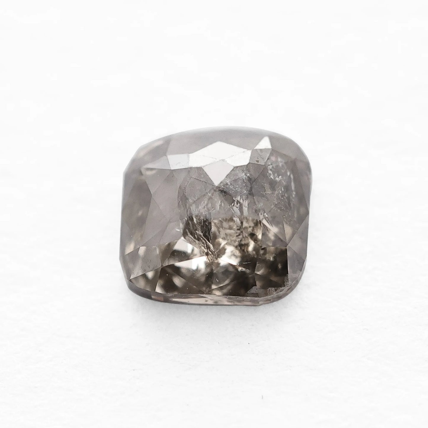 0.60 Ct Cushion Brilliant Cut Salt and Pepper Diamond