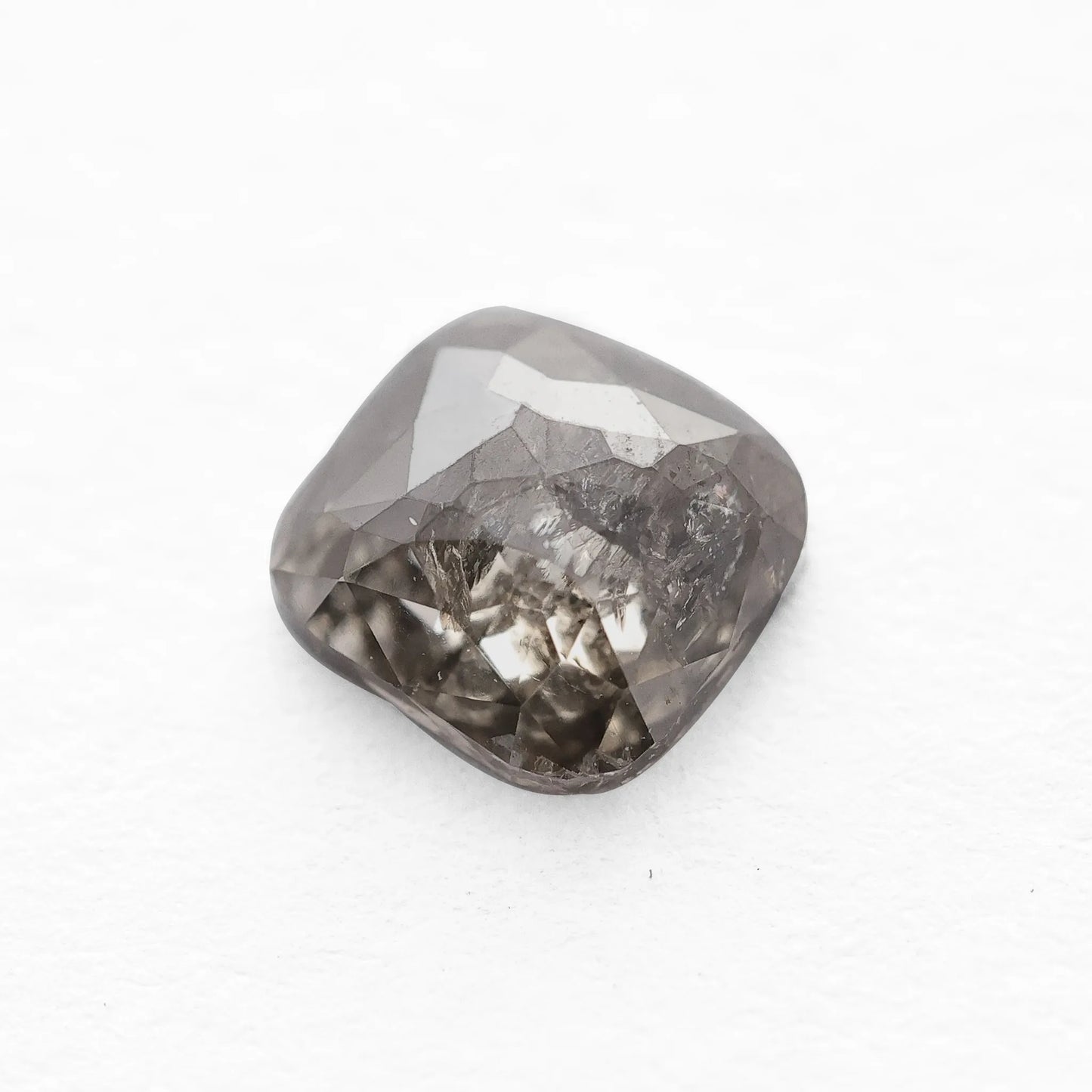 0.60 Ct Cushion Brilliant Cut Salt and Pepper Diamond