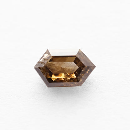 1.02 Ct Hexagon Brilliant Cut Salt and Pepper Diamond