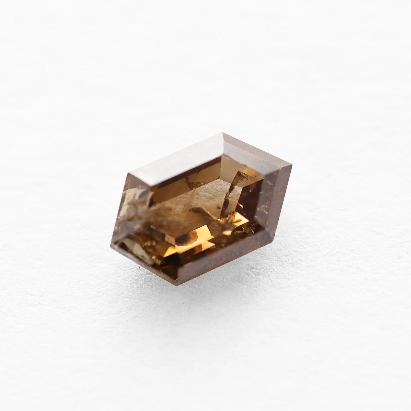 1.02 Ct Hexagon Brilliant Cut Salt and Pepper Diamond