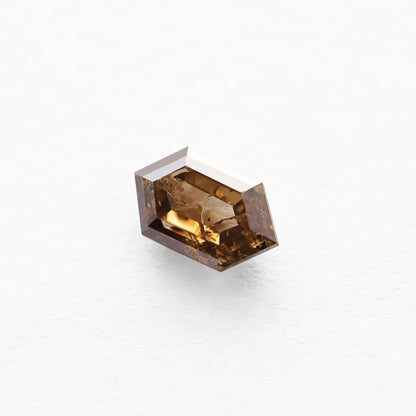 1.02 Ct Hexagon Brilliant Cut Salt and Pepper Diamond
