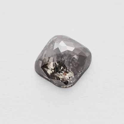 0.62 Ct Cushion Brilliant Cut Salt and Pepper Diamond