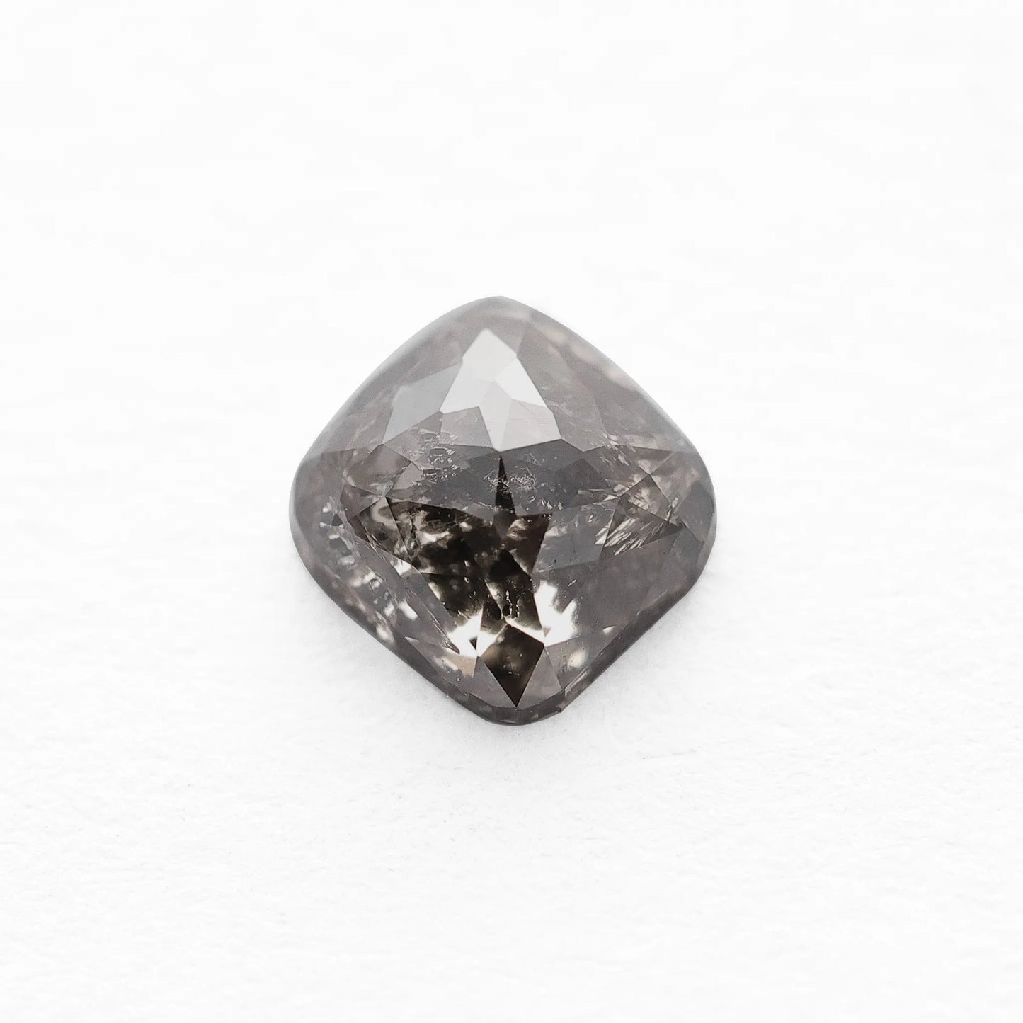 0.62 Ct Cushion Brilliant Cut Salt and Pepper Diamond