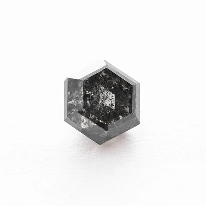 0.93 Ct Hexagon Brilliant Cut Salt and Pepper Diamond