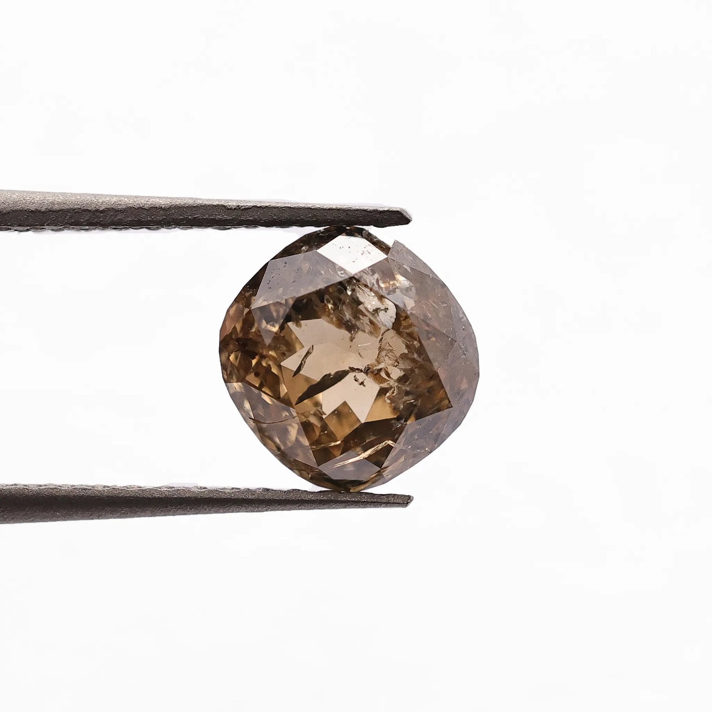 1.34 Ct Cushion Brilliant Cut Salt and Pepper Diamond