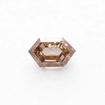 0.76 Ct Hexagon Brilliant Cut Salt and Pepper Diamond