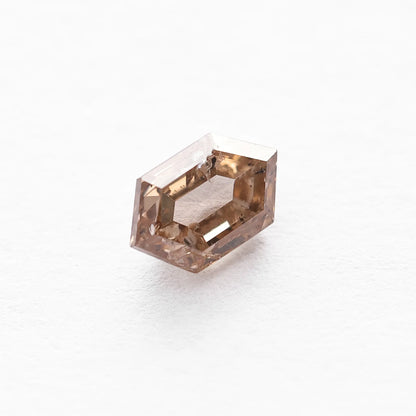 0.76 Ct Hexagon Brilliant Cut Salt and Pepper Diamond