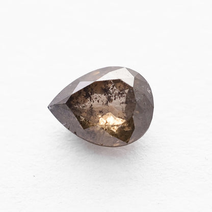 0.98 Ct Pear Brilliant Cut Salt and Pepper Diamond