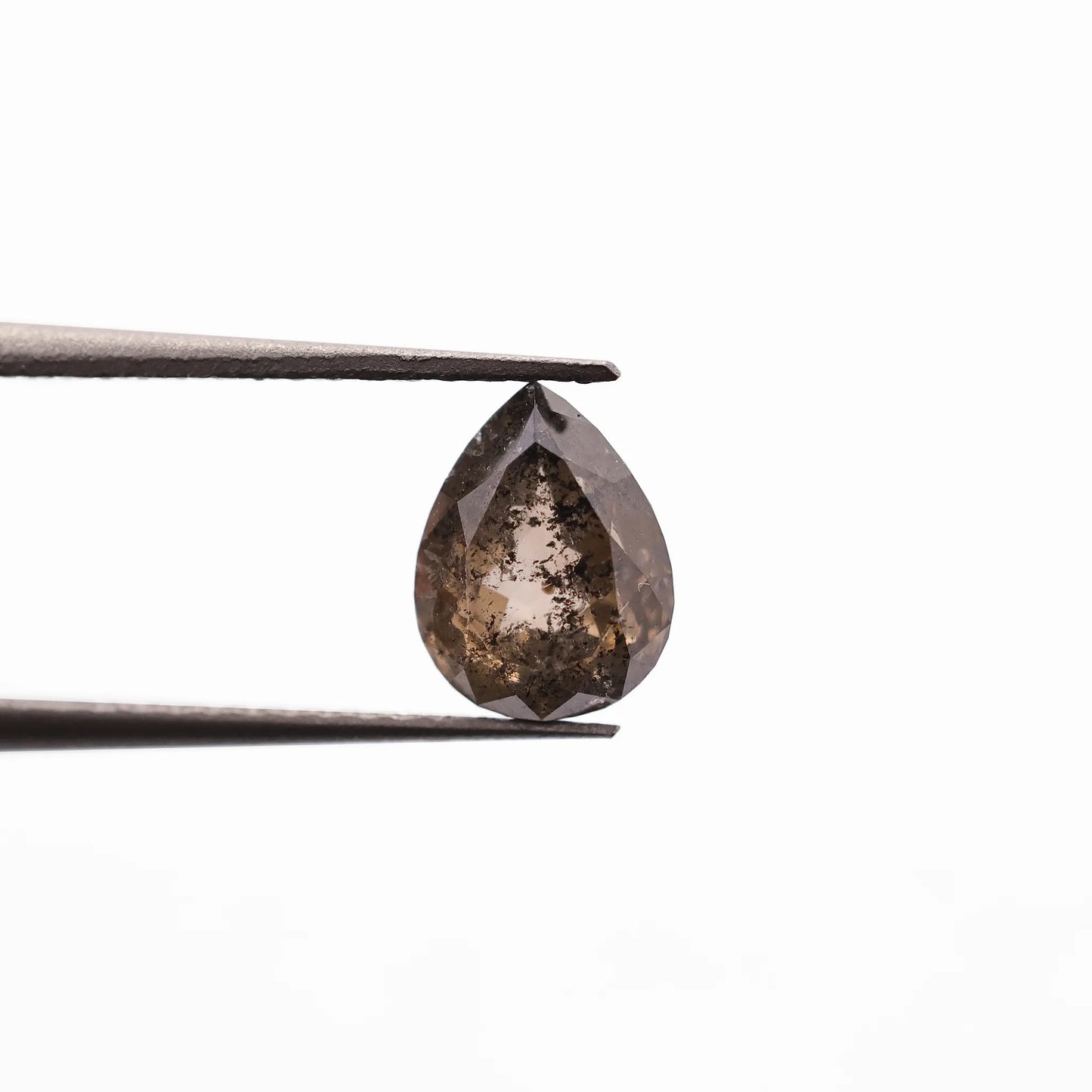 0.98 Ct Pear Brilliant Cut Salt and Pepper Diamond