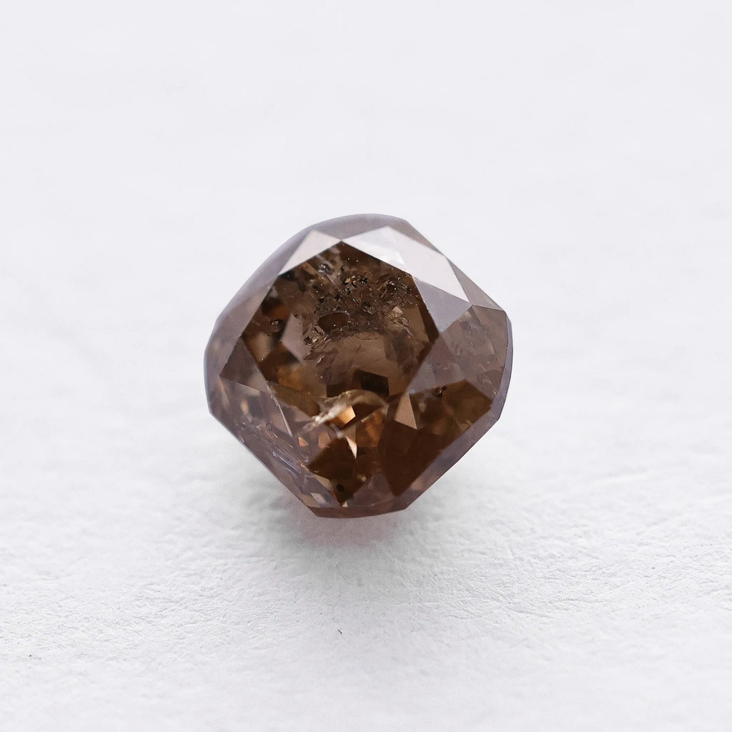 0.97 Ct Cushion Rose Cut Salt and Pepper Diamond
