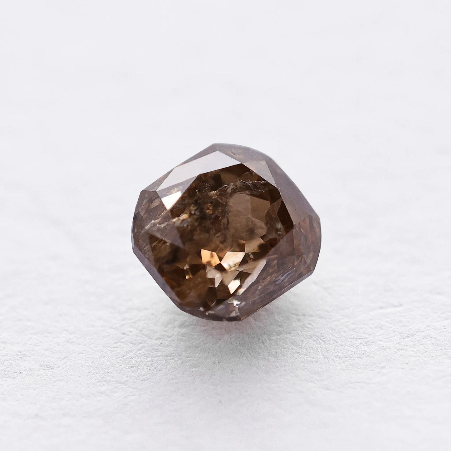 0.97 Ct Cushion Rose Cut Salt and Pepper Diamond