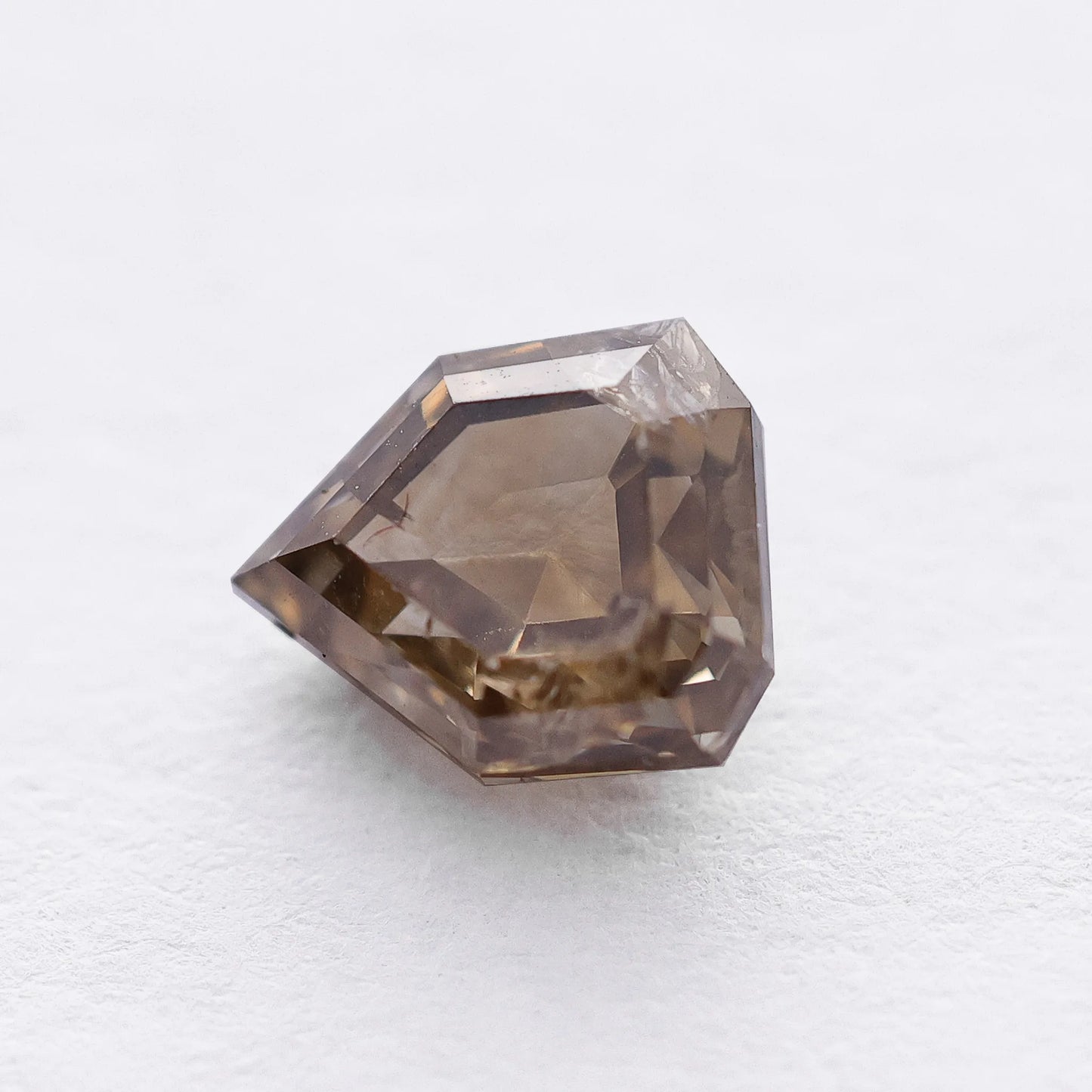 1.01 Ct Shield cut Brilliant Cut Salt and Pepper Diamond