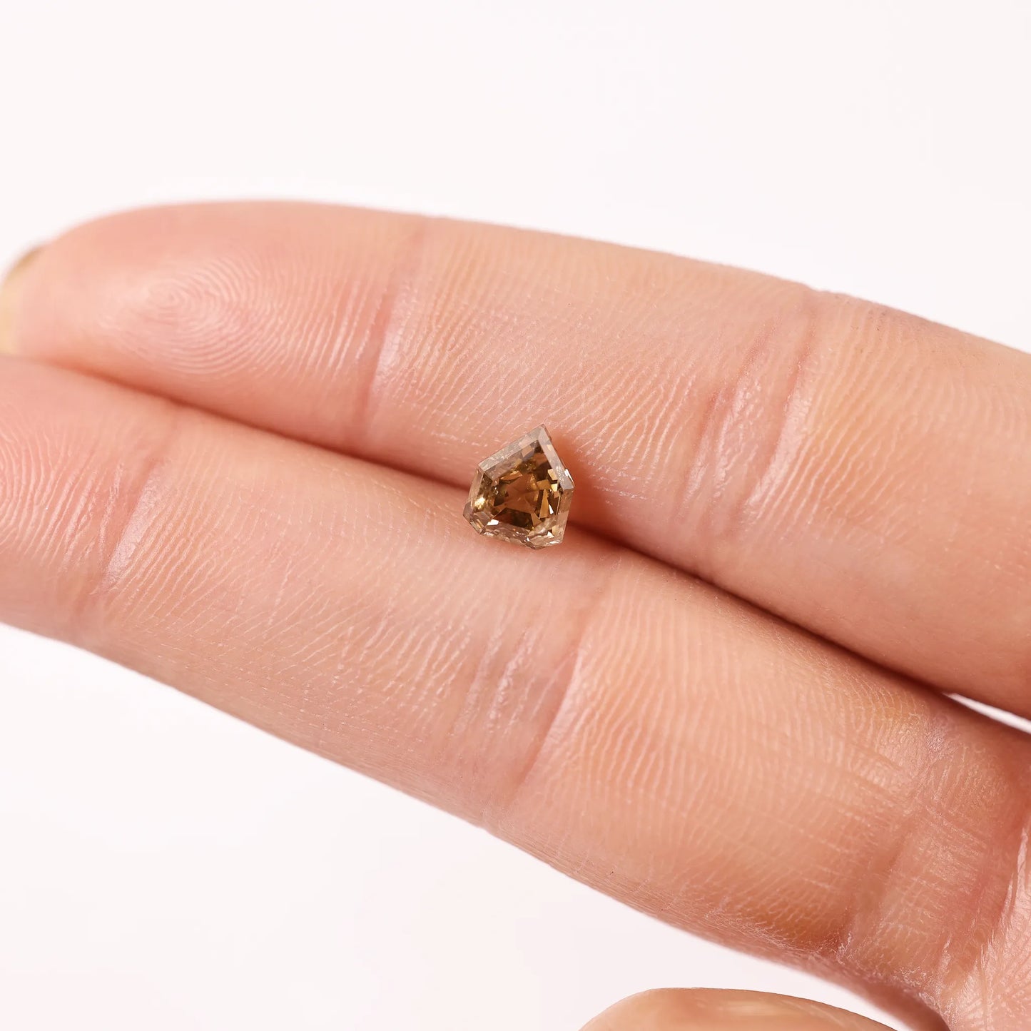 1.01 Ct Shield cut Brilliant Cut Salt and Pepper Diamond
