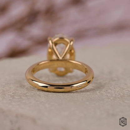 3.58 Carat Oval Cut Lab Grown Diamond Classic Solitaire Engagement Ring - Video Overview