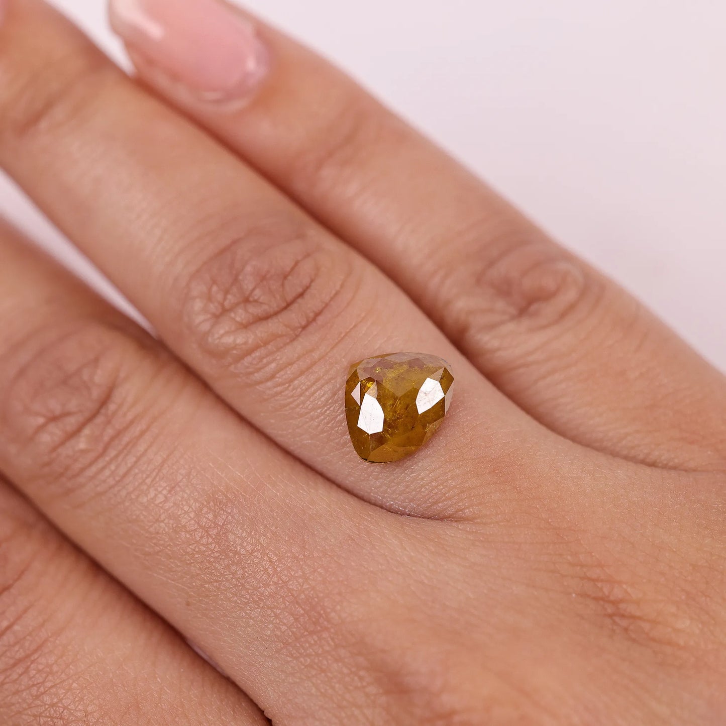 1.69 Ct Heart Brilliant Cut Salt and Pepper Diamond