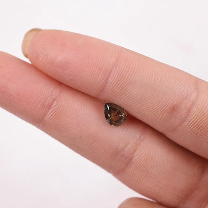 0.98 Ct Pear Brilliant Cut Salt and Pepper Diamond