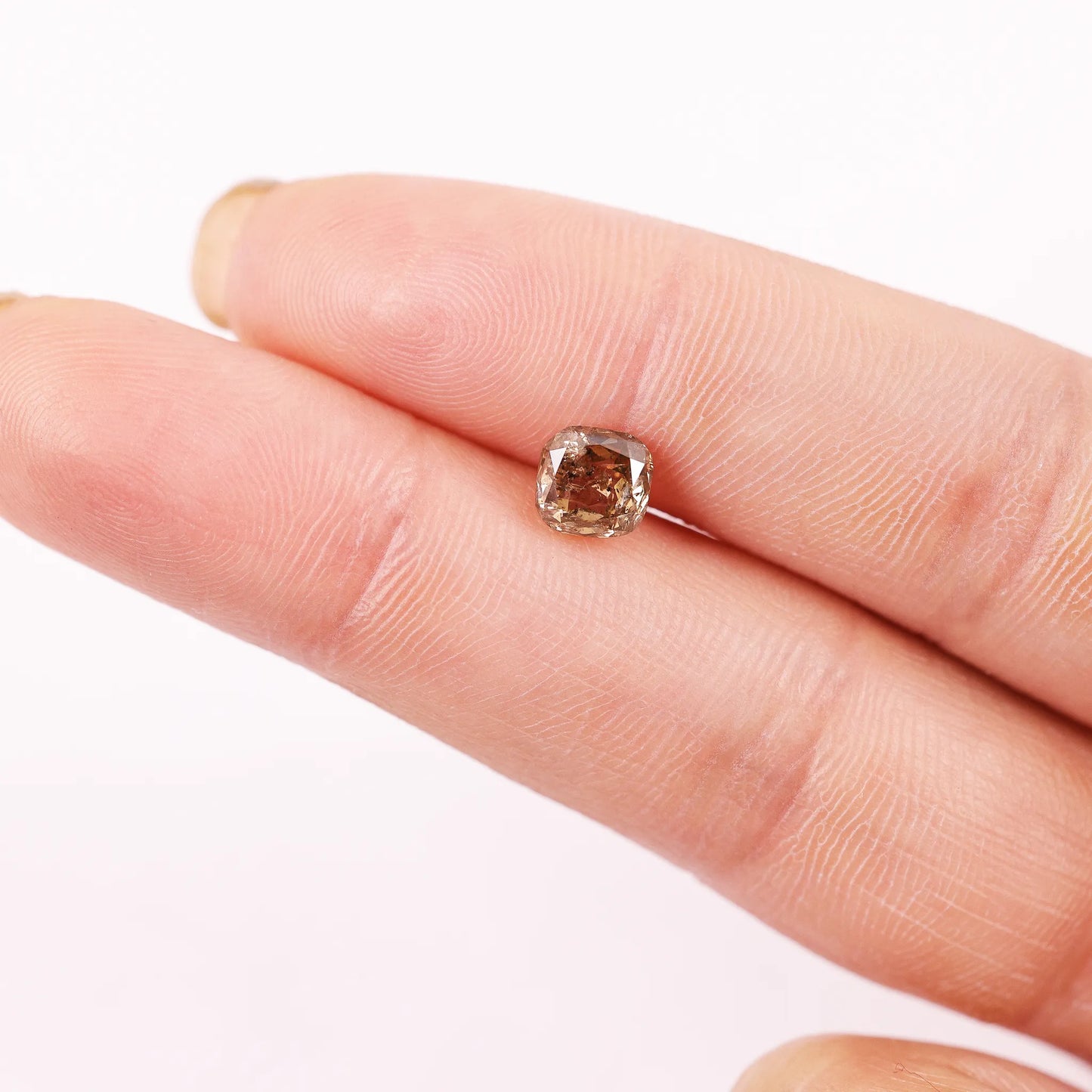 1.27 Ct Cushion Brilliant Cut Salt and Pepper Diamond