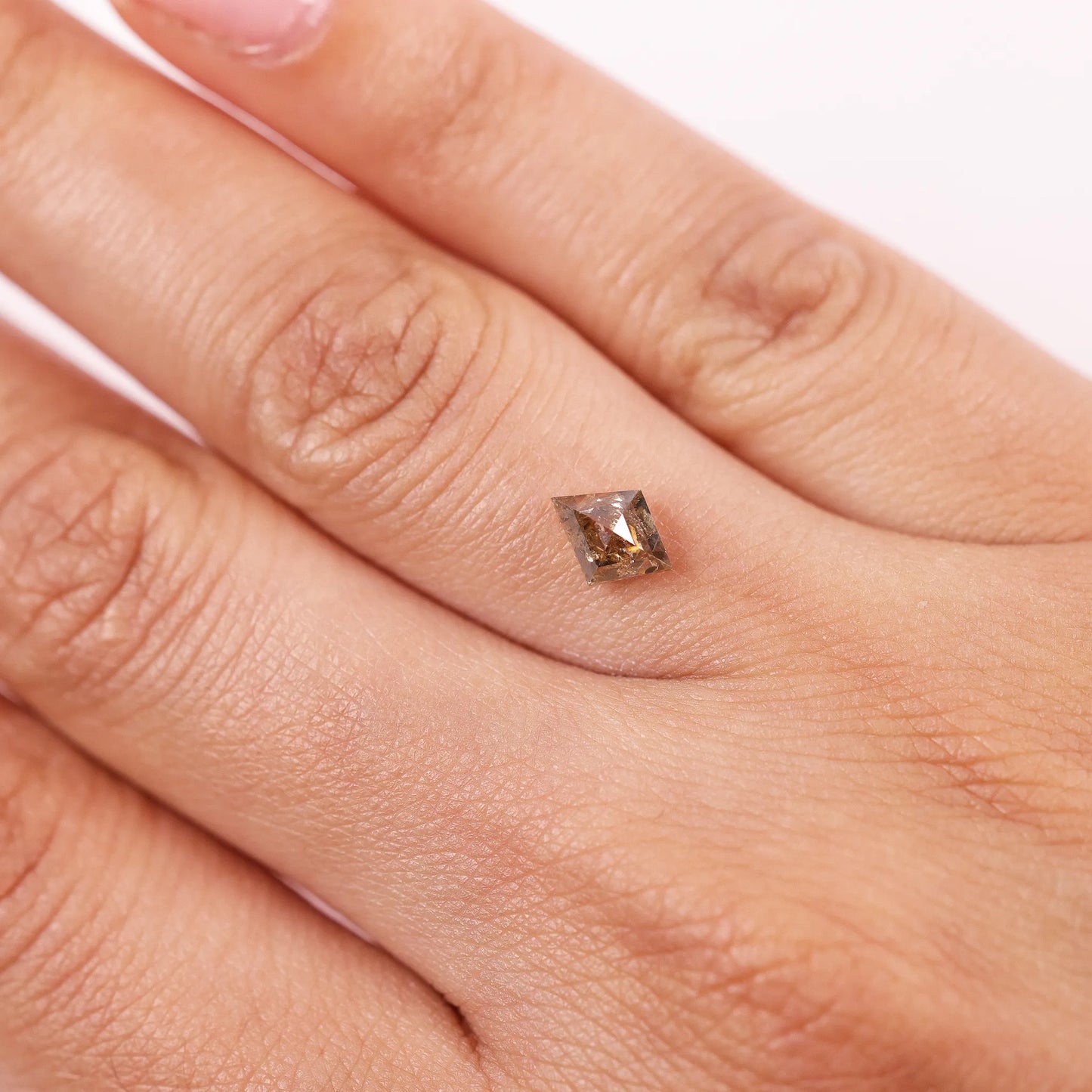 0.86 Ct Kite Brilliant Cut Salt and Pepper Diamond