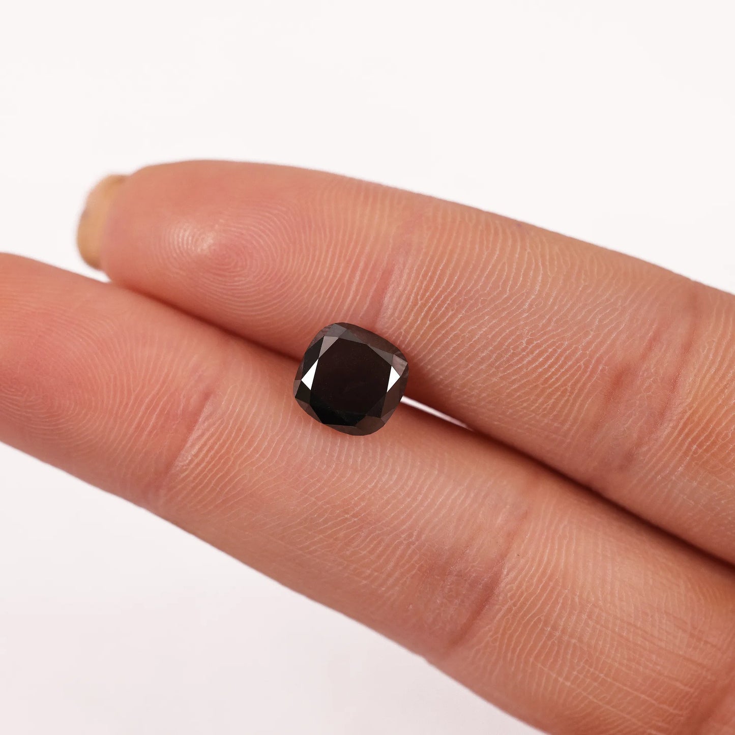 2.22 Ct Cushion Brilliant Cut Salt and Pepper Diamond