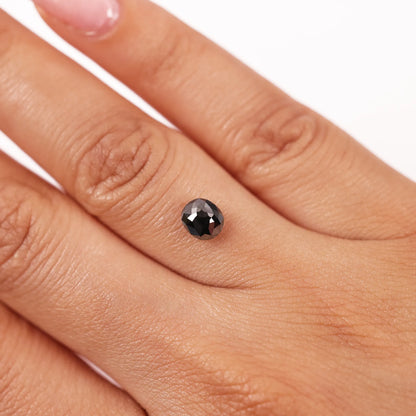 0.88 Ct Cushion Brilliant cut Salt and Pepper Diamond