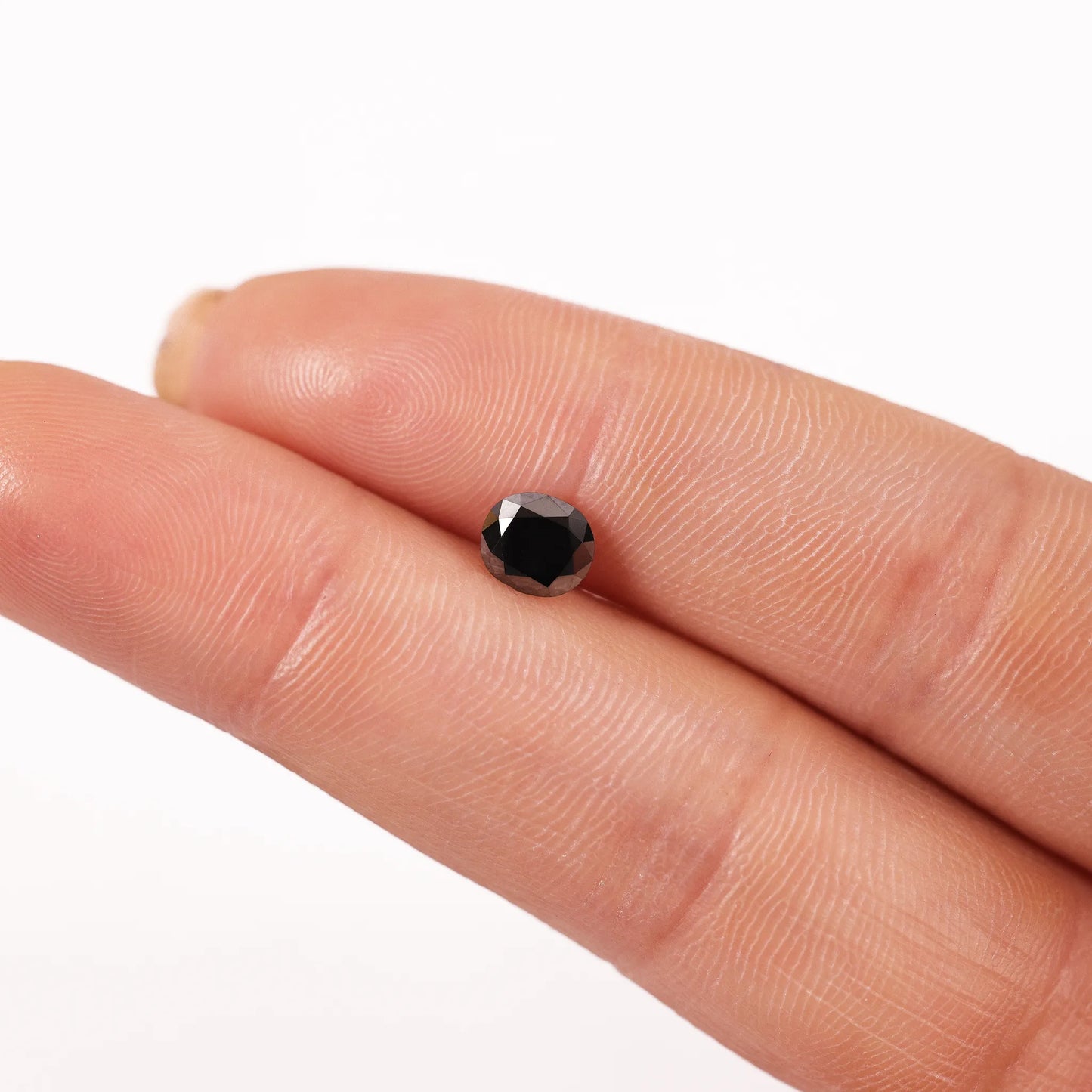 0.88 Ct Cushion Brilliant cut Salt and Pepper Diamond
