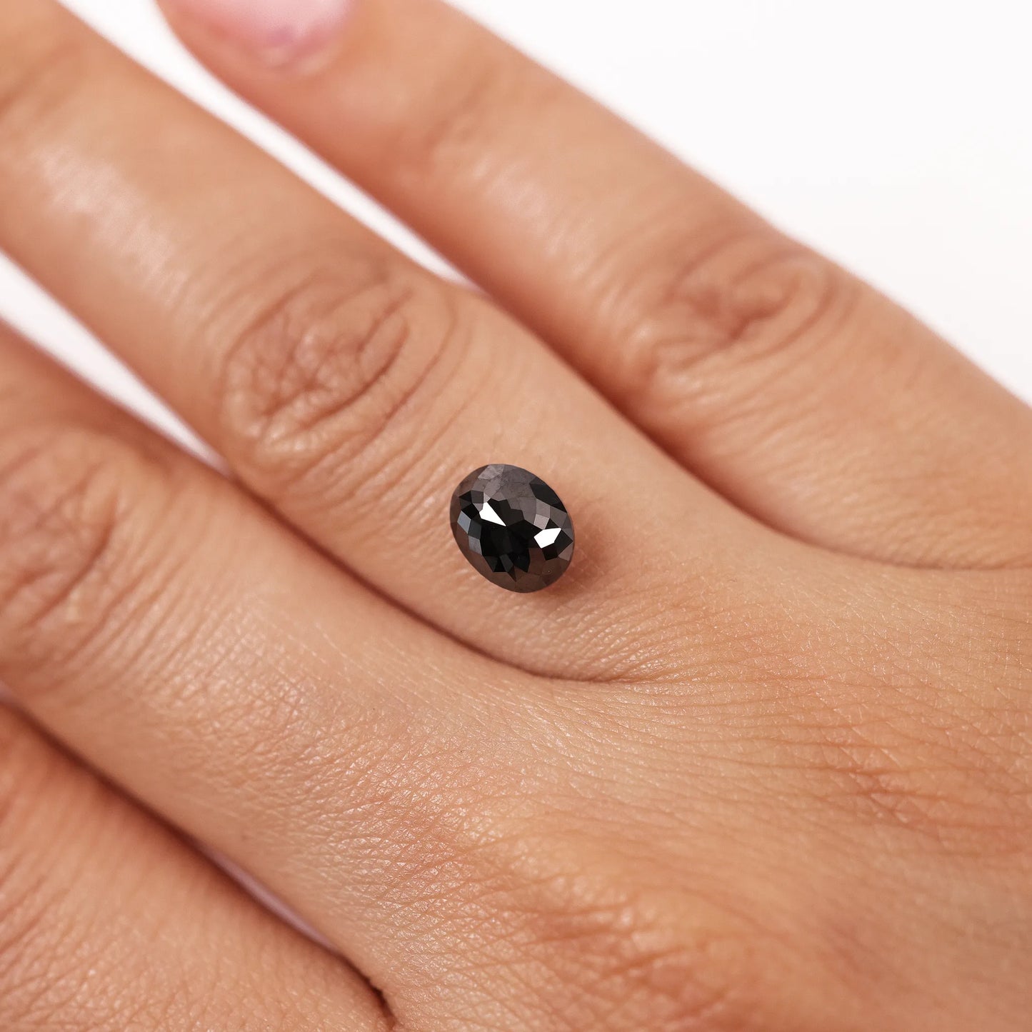 1.83 Ct Oval Brilliant Cut Salt and Pepper Diamond