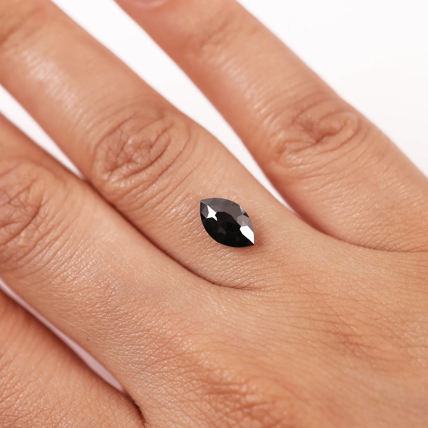 1.13 Ct Marquise Brilliant Cut Salt and Pepper Diamond