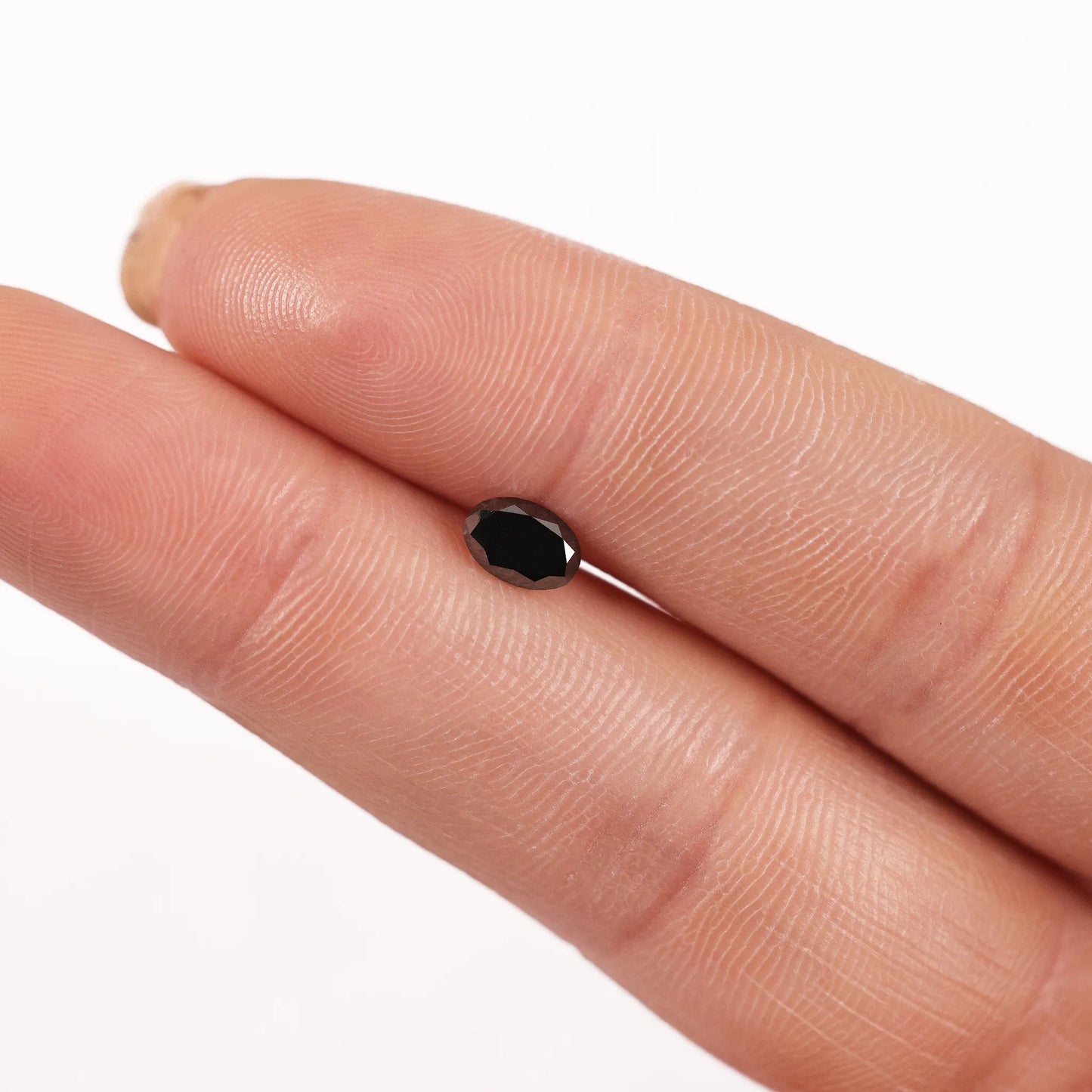0.60 Ct Oval Brilliant Cut Salt and Pepper Diamond