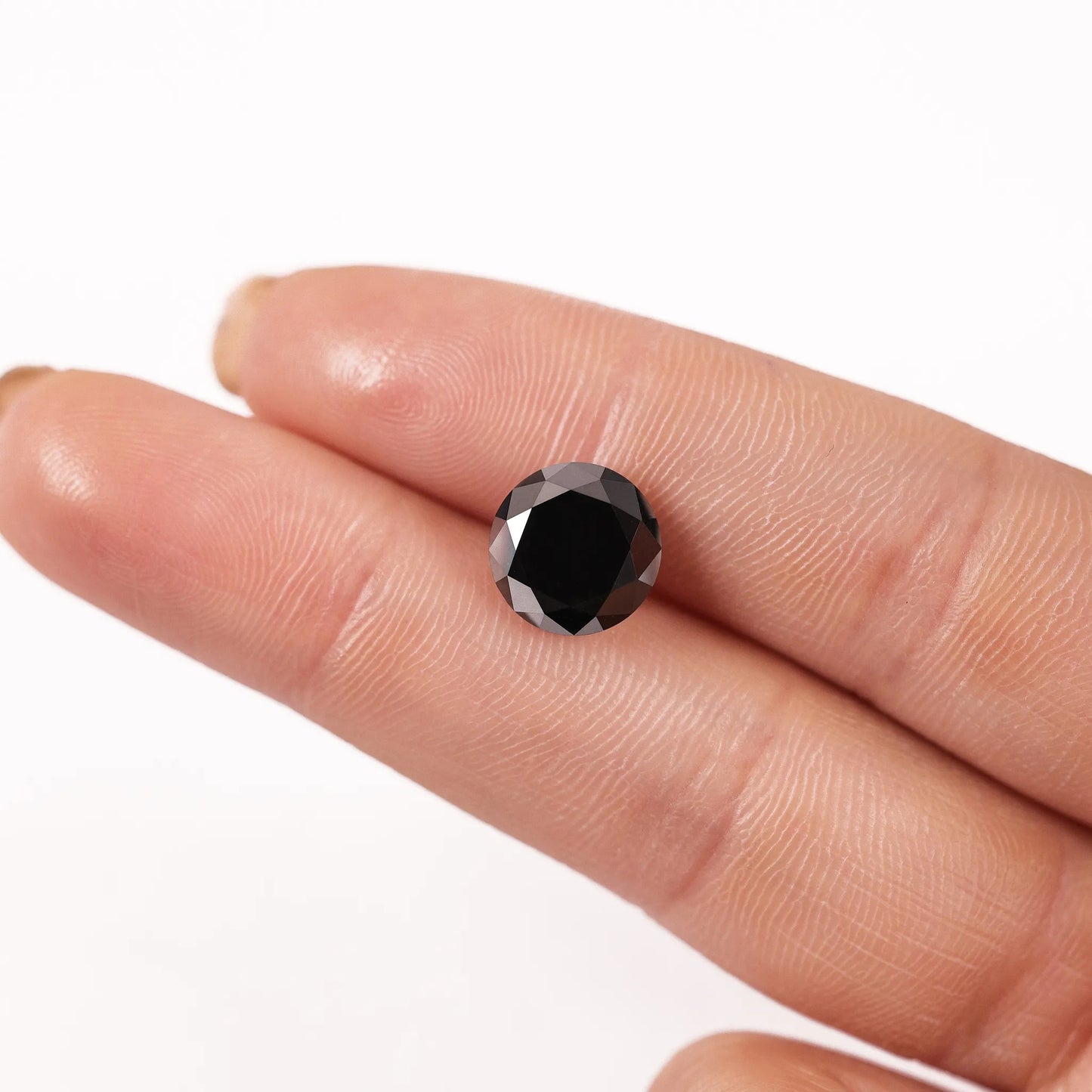 4.10 Ct Round Brilliant Cut Salt and Pepper Diamond