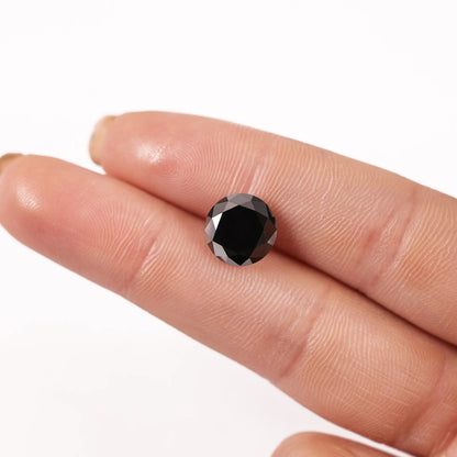 4.10 Ct Round Brilliant Cut Salt and Pepper Diamond