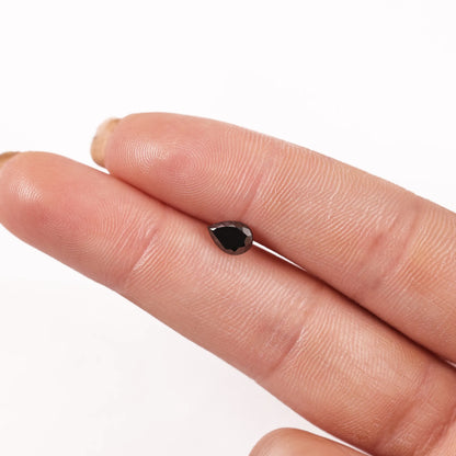 0.83 Ct Pear Brilliant Cut Salt and Pepper Diamond