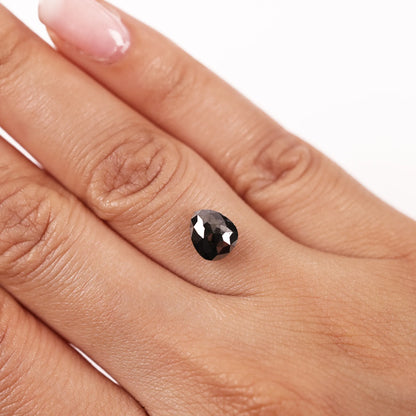 1.68 Ct Pear Brilliant Cut Salt and Pepper Diamond