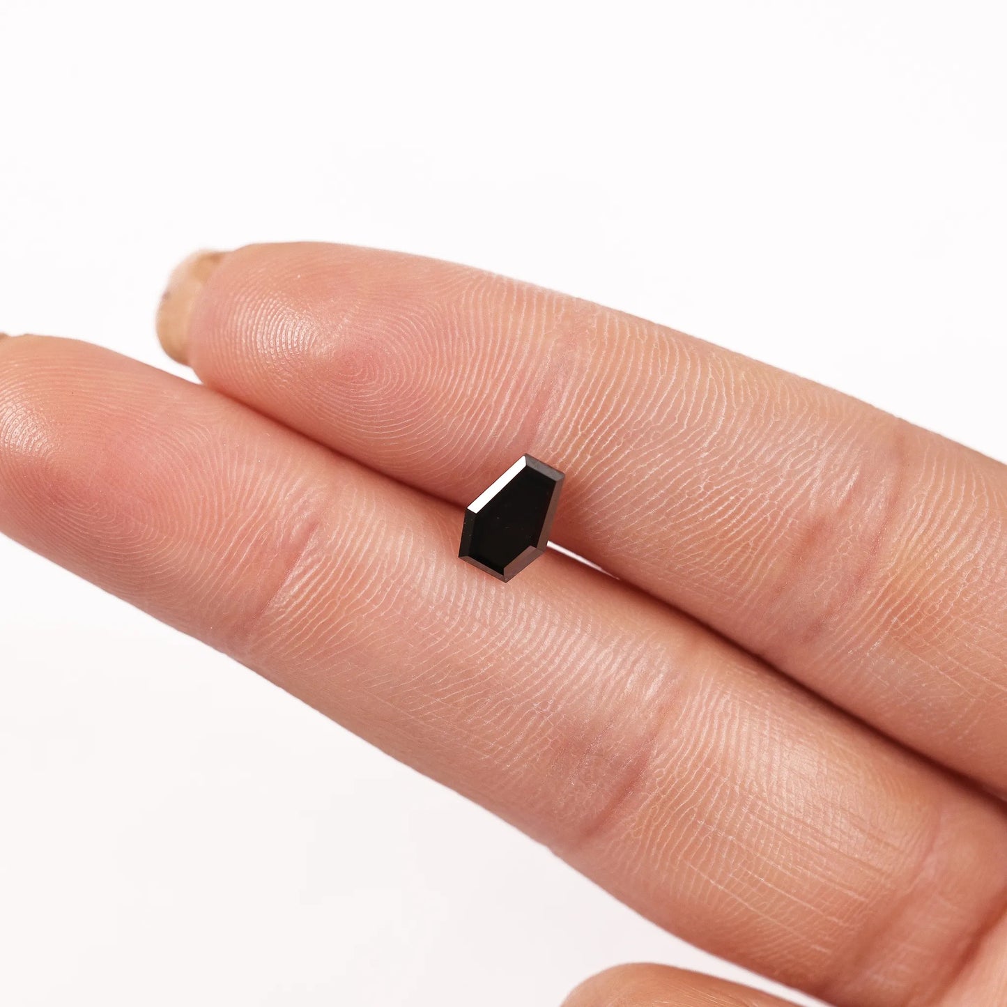 0.98 Ct Shield Brilliant Cut Salt and Pepper Diamond