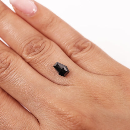 0.98 Ct Shield Brilliant Cut Salt and Pepper Diamond