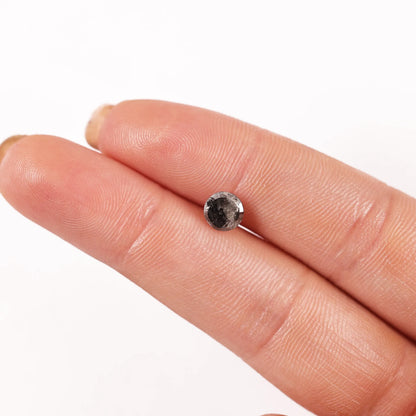 0.83 Ct Round Brilliant Cut Salt and Pepper Diamond