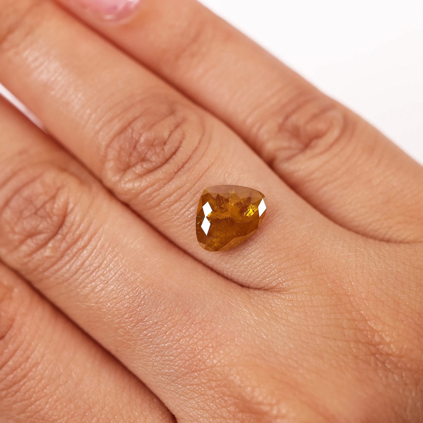 1.65 Ct Heart Brilliant Cut Salt and Pepper Diamond